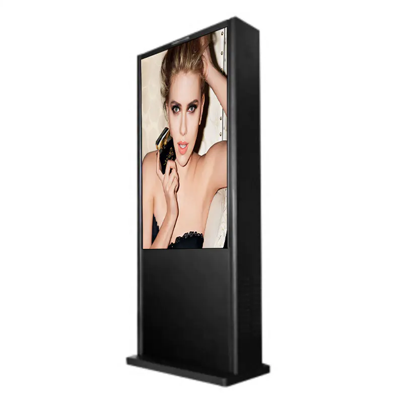 55 inch floor standing Outdoor Advertising Player/lcd digital signage with high brightness