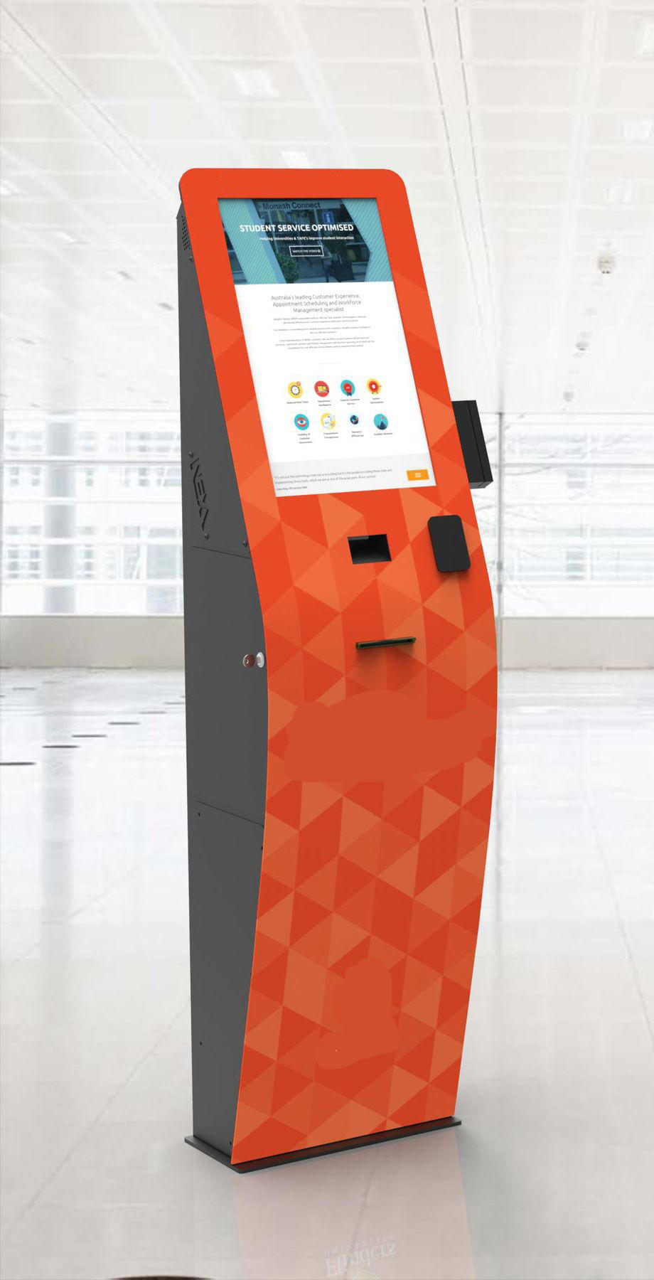 21.5 Inch touch screen foreign currency exchange kiosk with banknote acceptor Shenzhen factory