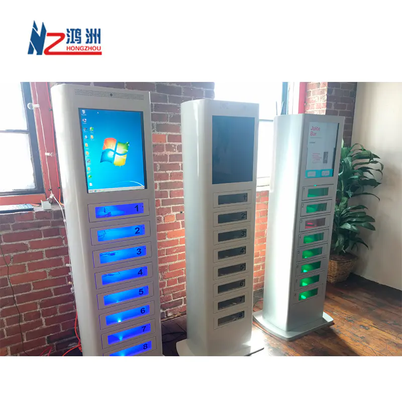 Customized Self Service Payment Kiosk Cell Phone Charging Kiosk