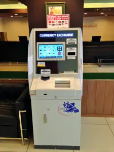 19 inch barcode scanner ticket printer cash deposit kiosk