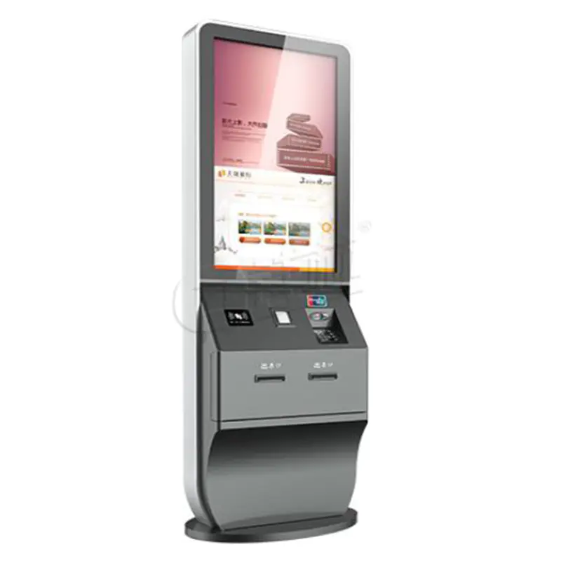 digital signage self service kiosk for hotel's guest check in check out