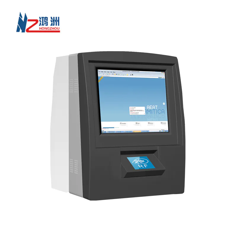 10.1 inch wall mounted kiosk for money acceptor used in parking lot