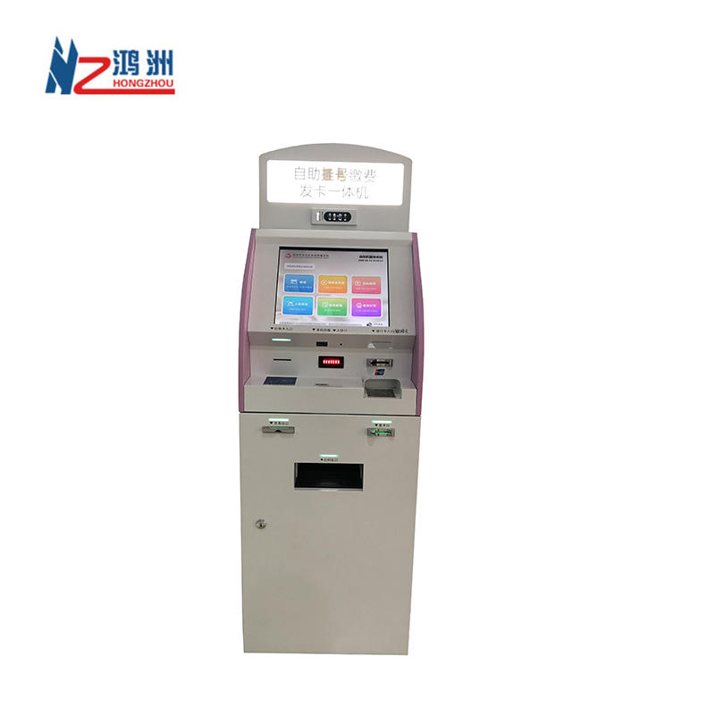 Floor stand hotel/hospital/airport self check in kiosk with touch screen