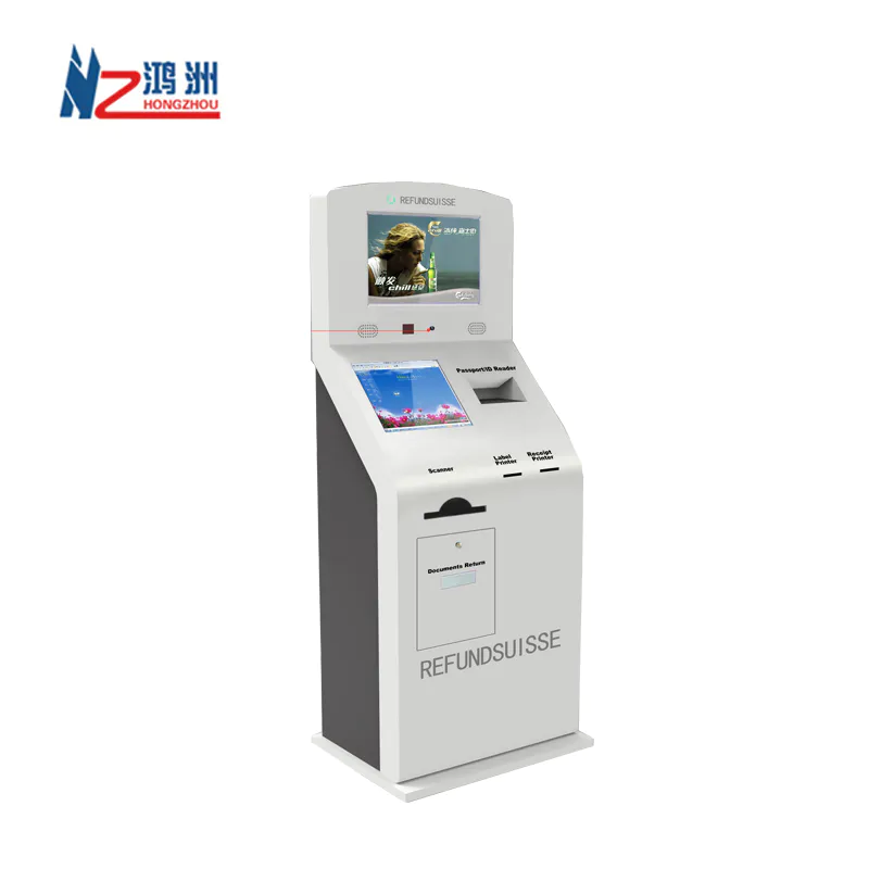 Multi function touch screen parking kiosk machine for mall
