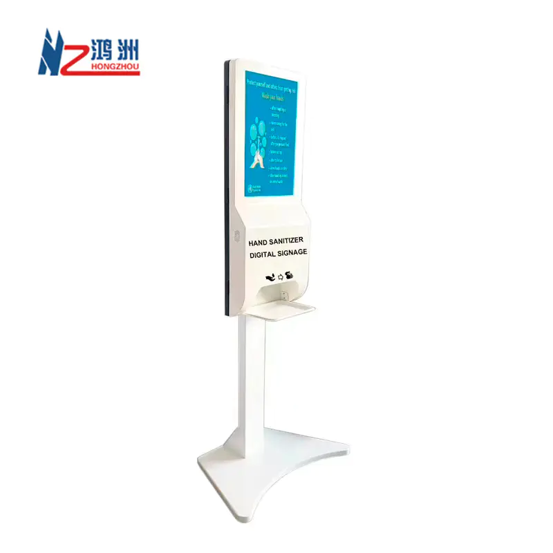Android Automatic Hand Sanitizer Dispenser with 21.5inch Advertising Screen