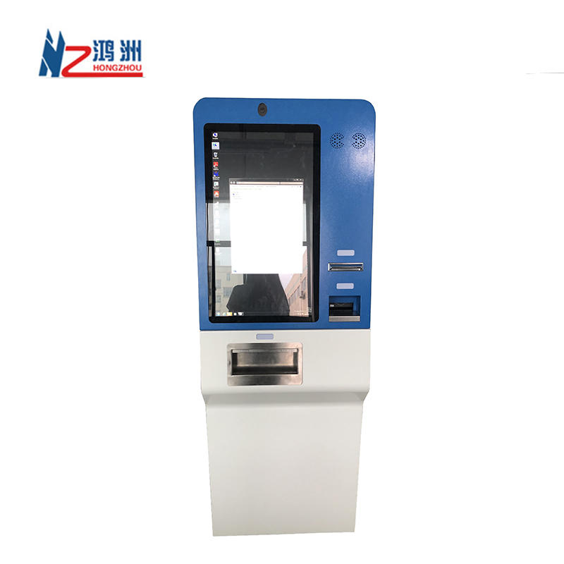 Manufacturer Self Service Bank Kiosk With Cash Acceptor And Cash Dispenser cash Exchange Machine
