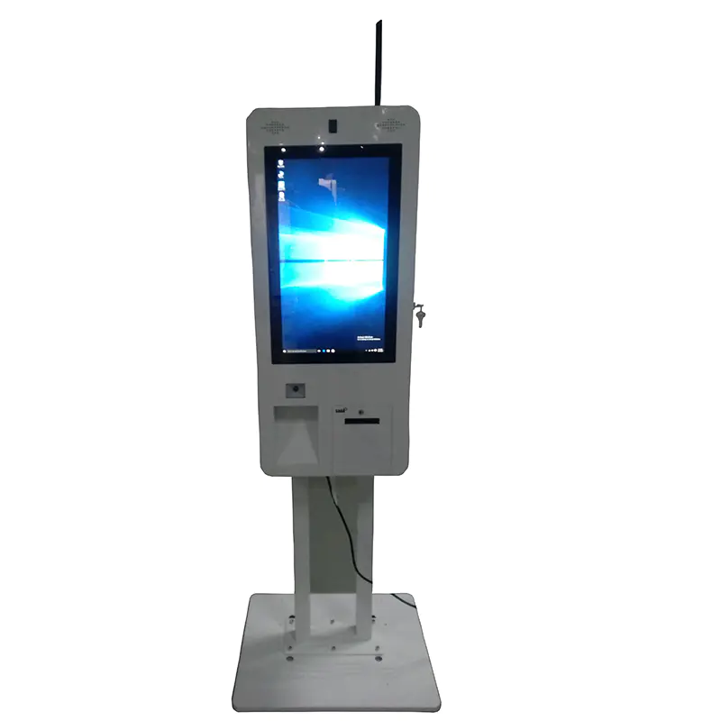 custombuilt touchscreen size standing digital signage restaurant kiosk