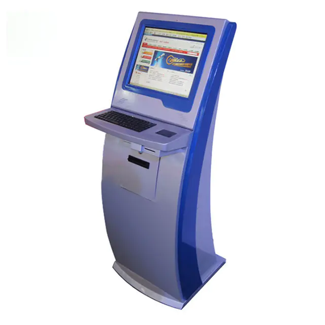 Self service check in hotel ordering ticket printer kiosk touch hotel key card dispenser kiosk