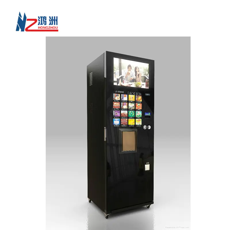 Indoor vending kiosk design and process in house for drink and snacks