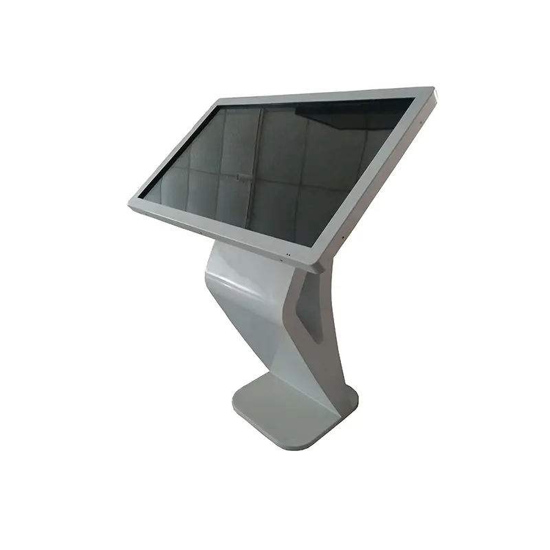 advertisement playing kiosk with clear and big LCD screen