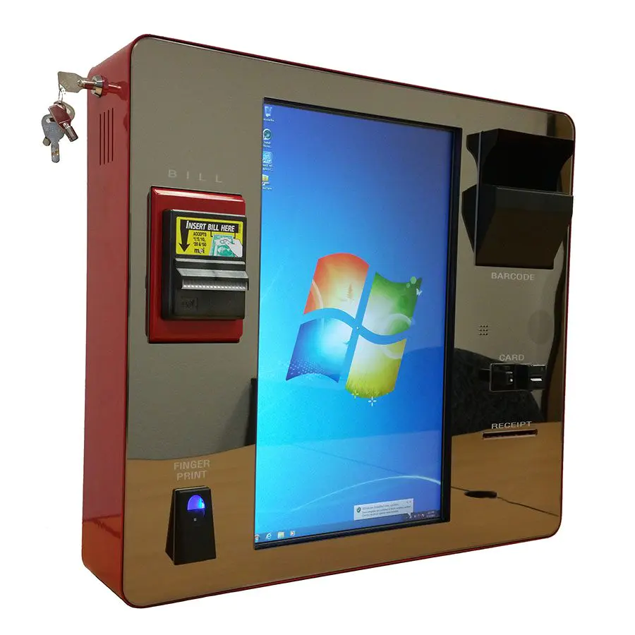 Shenzhen Manufacturer wall mount kiosk with WIFI camera RFID card reader