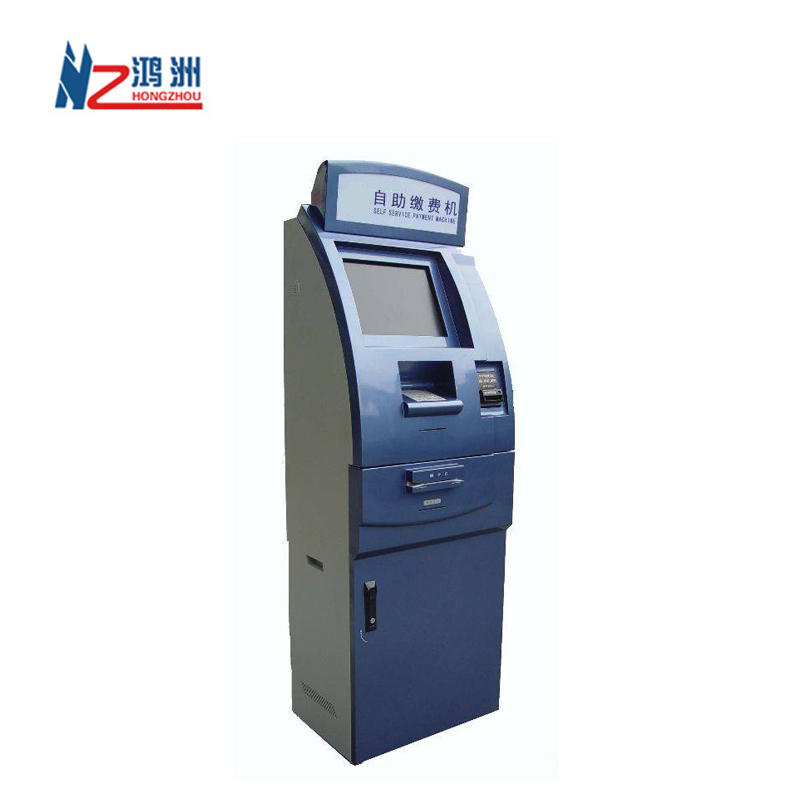 21 inch payment kiosk cash acceptor with check out