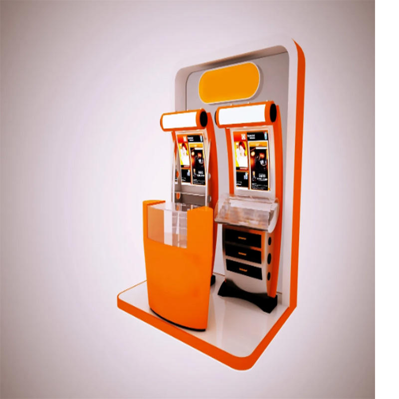 standing touchscree SIM dispensing kiosk