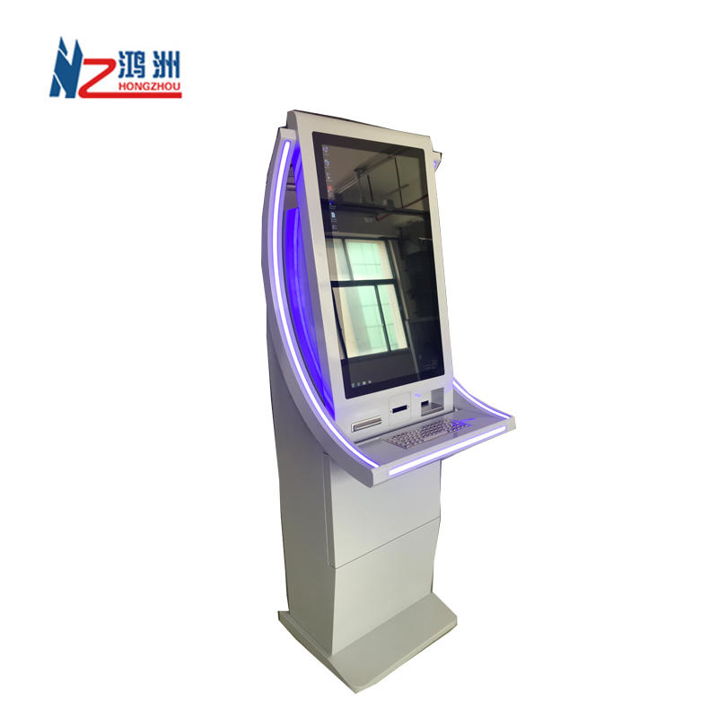 Lobby Floor Standing Telecom Mobile Phone Top Up Kiosk With Card Issuer Functions