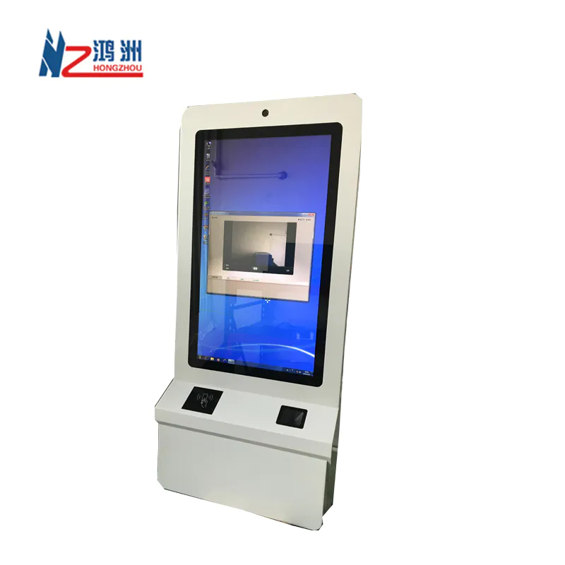 19 inch dual screencard reader bankdisplay coin operated internet kiosk for hospital