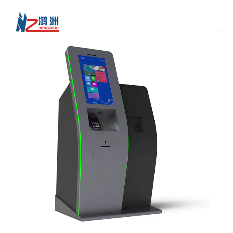 Customized Supplier Checkout Hotel Self Service Kiosk With Printer 10.1 15 17.3