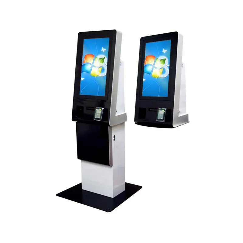 Shenzhen factory OEM ODM cash accept dispenser kiosk with card dispenser