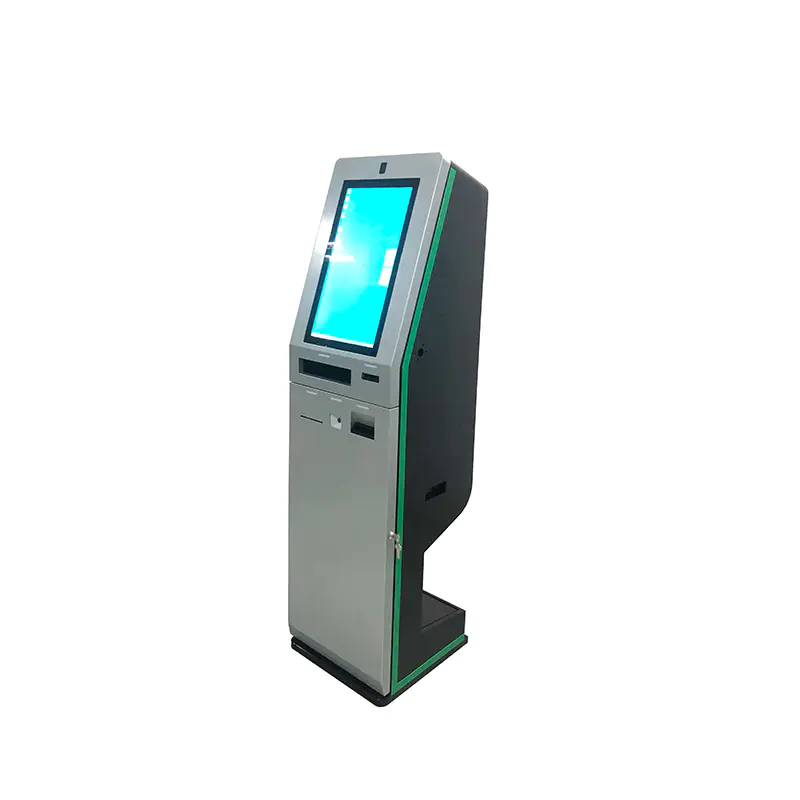 21.5 inch Hotel Check In self service Kiosk with Card Dispenser and printer