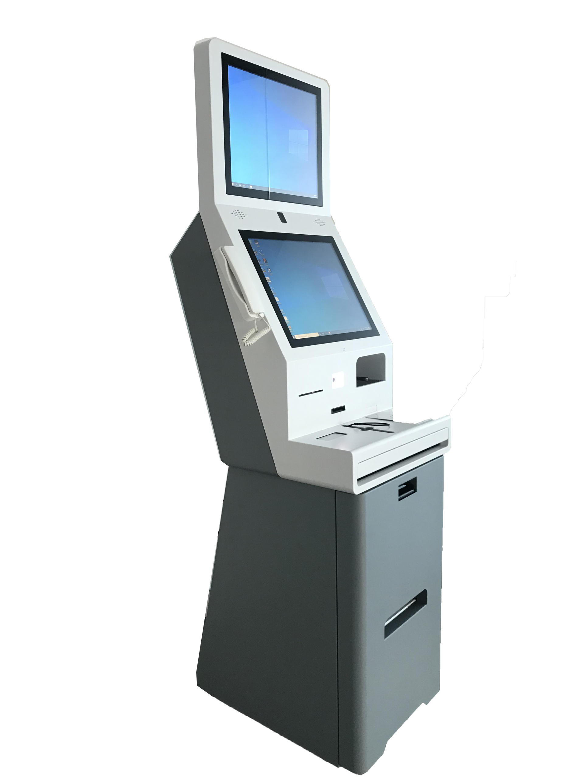 Hotel Self Service Check in Kiosk With Card Reader Holder