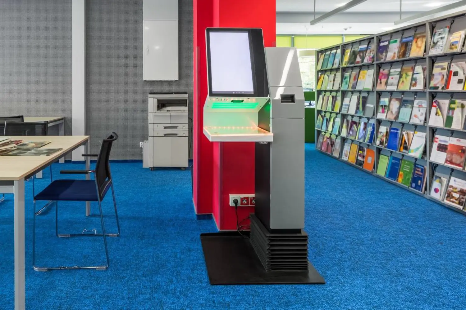 Android System Self Book Borrow and Return Kiosk for Library