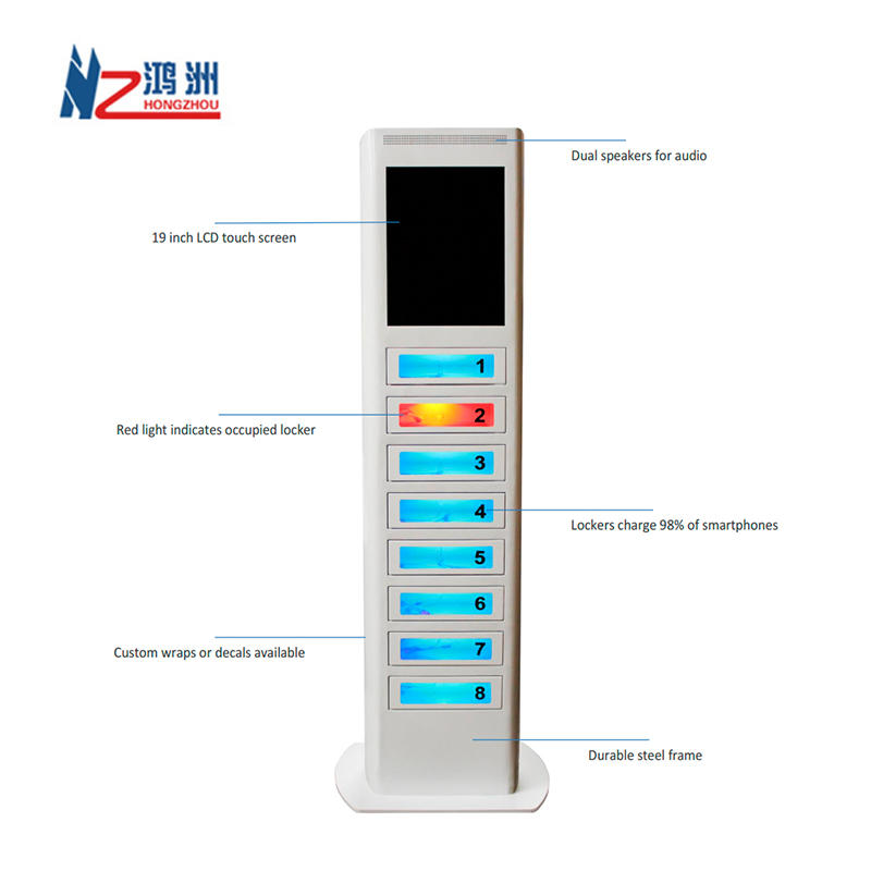 Customized Self Service Payment Kiosk Cell Phone Charging Kiosk