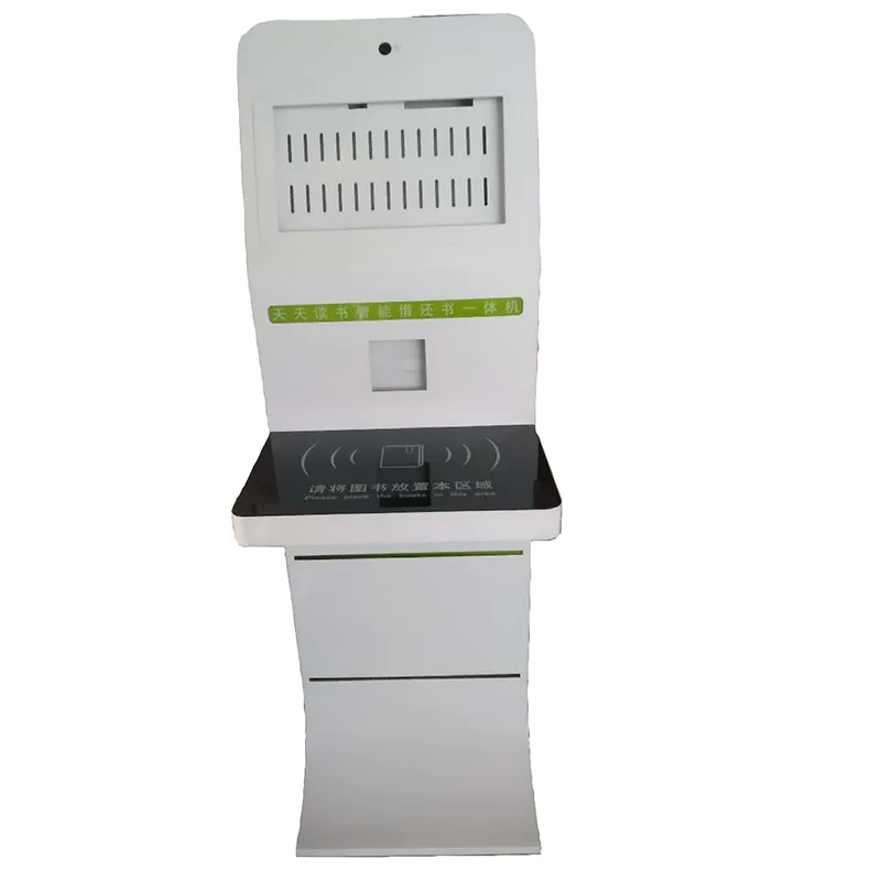 smart Intelligent self service library check ins check out kiosk with high precision sensor