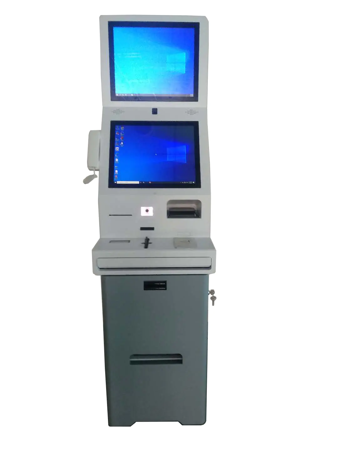 Double HD touch screen hotel digital signage kiosk