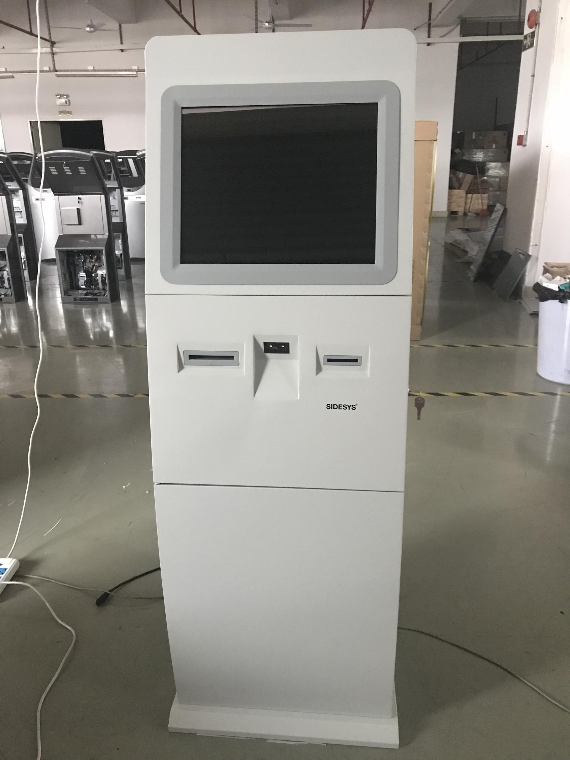 Free Standing 19 Inch Touch Screen Self Service Check-in Kiosk