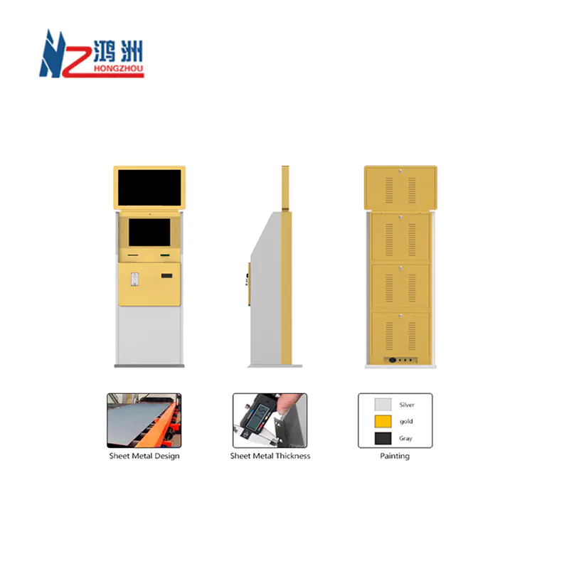 Dual Screen Touch Screen Cash Acceptor Kiosk for Hotel