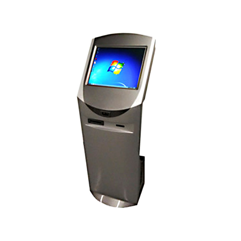 Floor Standing 19" Bill Payment Kiosk With Note Acceptor and Dispenser