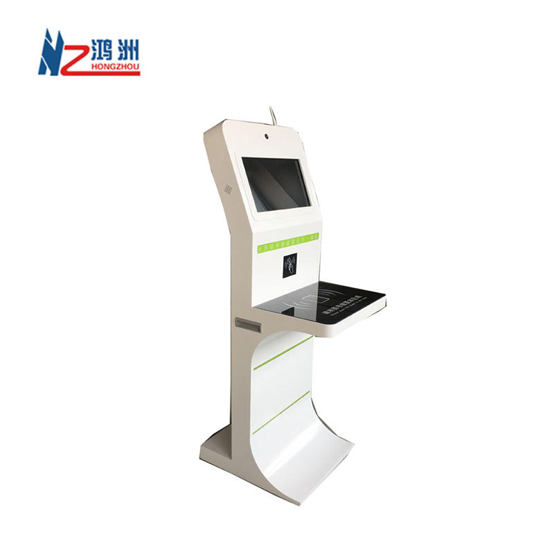 Free Standing Information Touch Screen LCD Book Returning Library Kiosk