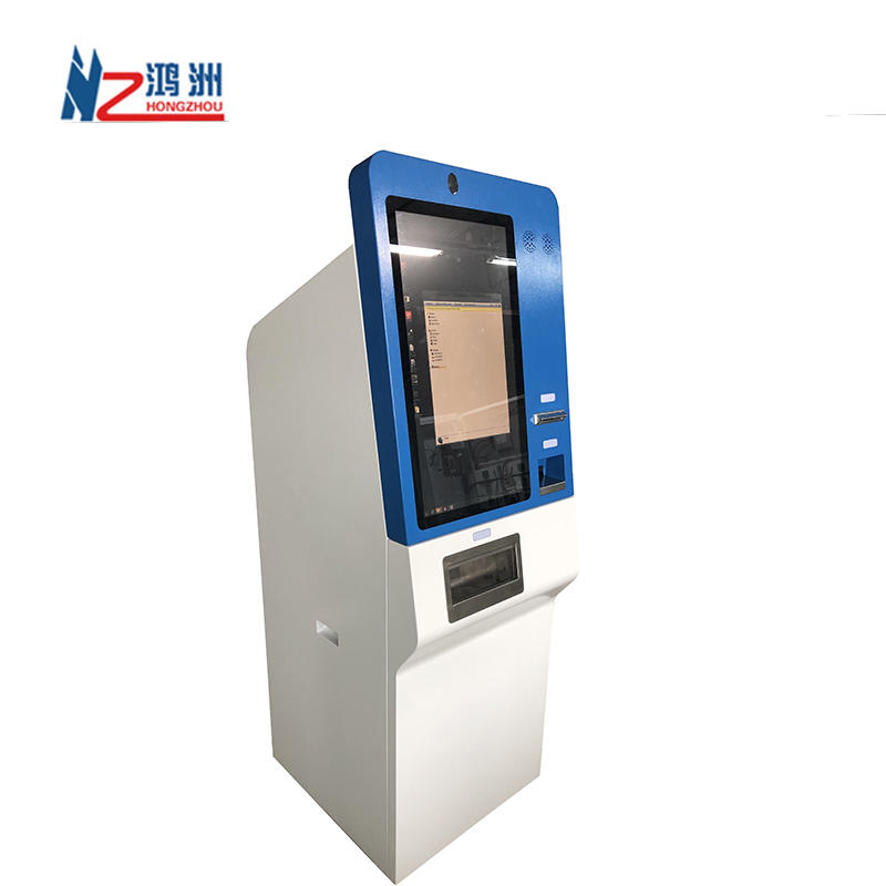 Automatic Electric Kiosk Cash In Payment Kiosk Check In Hotel Machine
