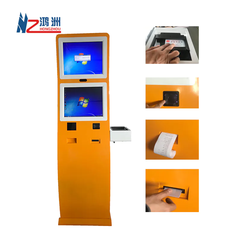 Customized Self Service Hotel Check In Kiosk with Room Card Dispenser