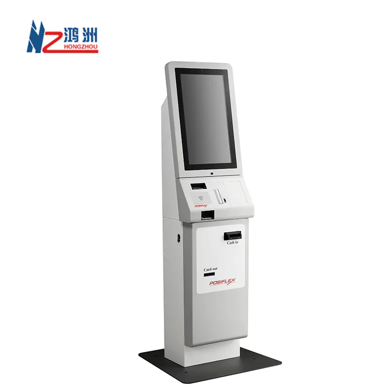 19 inch OEM WIFI lottery kiosk for hotel with scannercash payment ticket printer for shopping mall