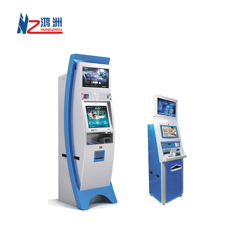 Dual Screen Touch Screen Cash Acceptor Kiosk for Hotel