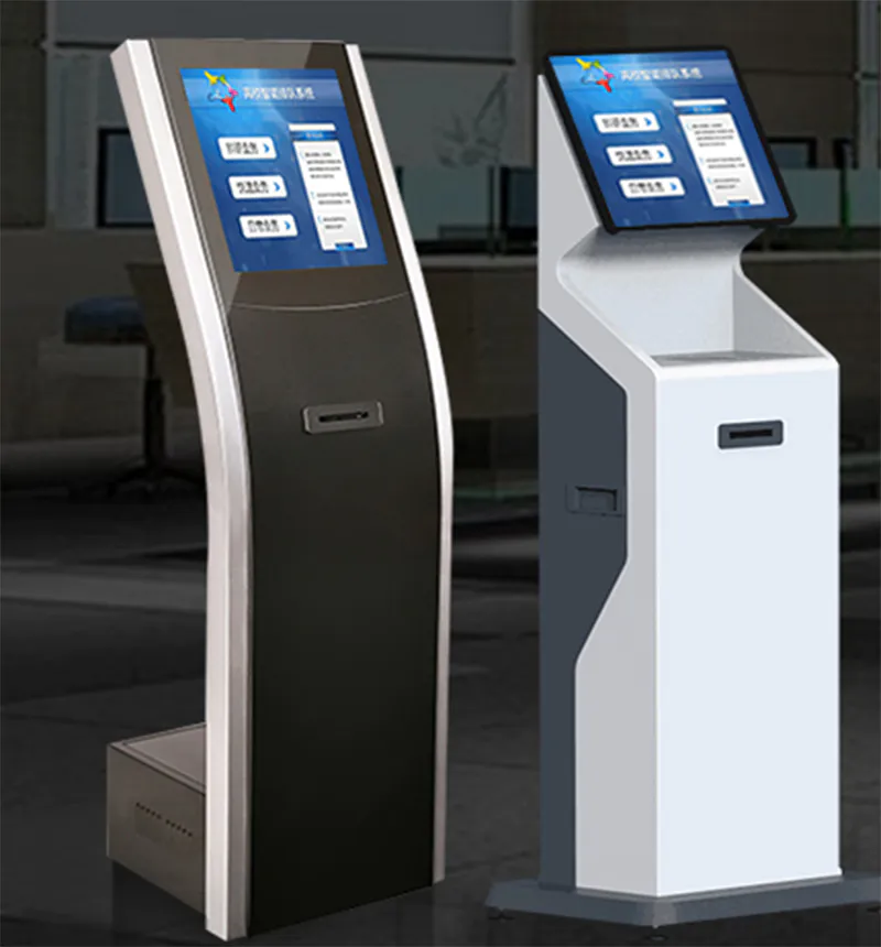 digital signage self service check printing kiosk terminal