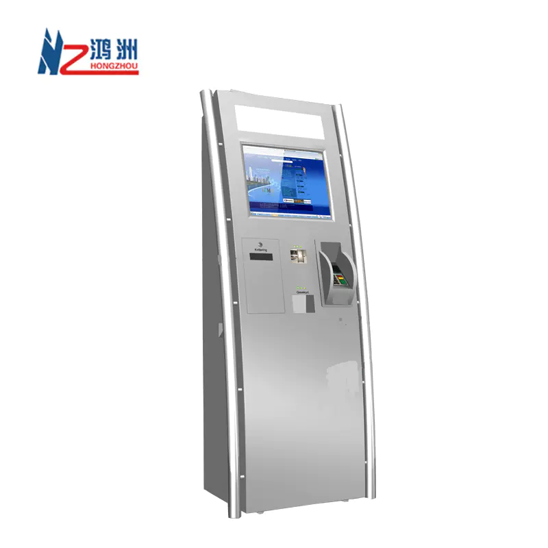 Outdoor cash payment kiosk to bills and coins in shopping mall