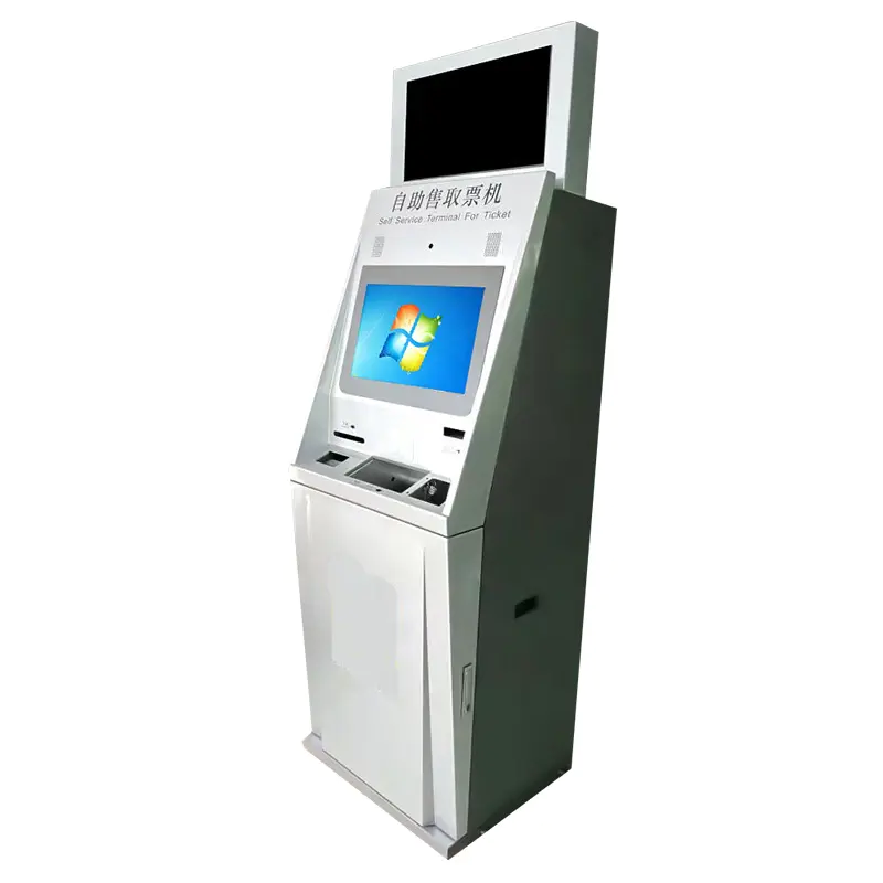 Cash payment kiosk bills and coins in shopping mall kiosk in house for vending