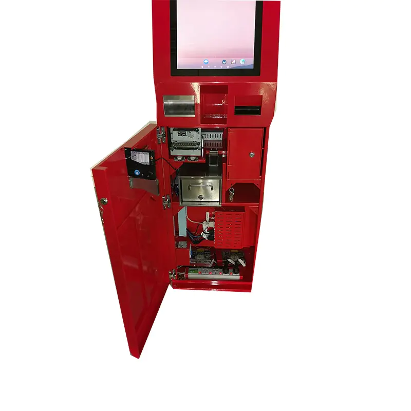 21.5 Inch Self Service Ordering Kiosk POS System Cash Acceptor Machine Payment Kiosk for fast food restaurants
