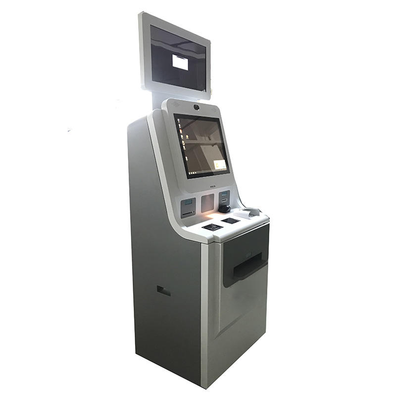Hospital Indoor Cash Payment Machine Touch Screen Cash Acceptor Kiosk