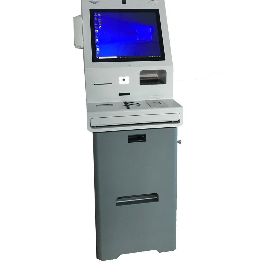 Industrial PC Hotel Check in Kiosk With RFID Encoder