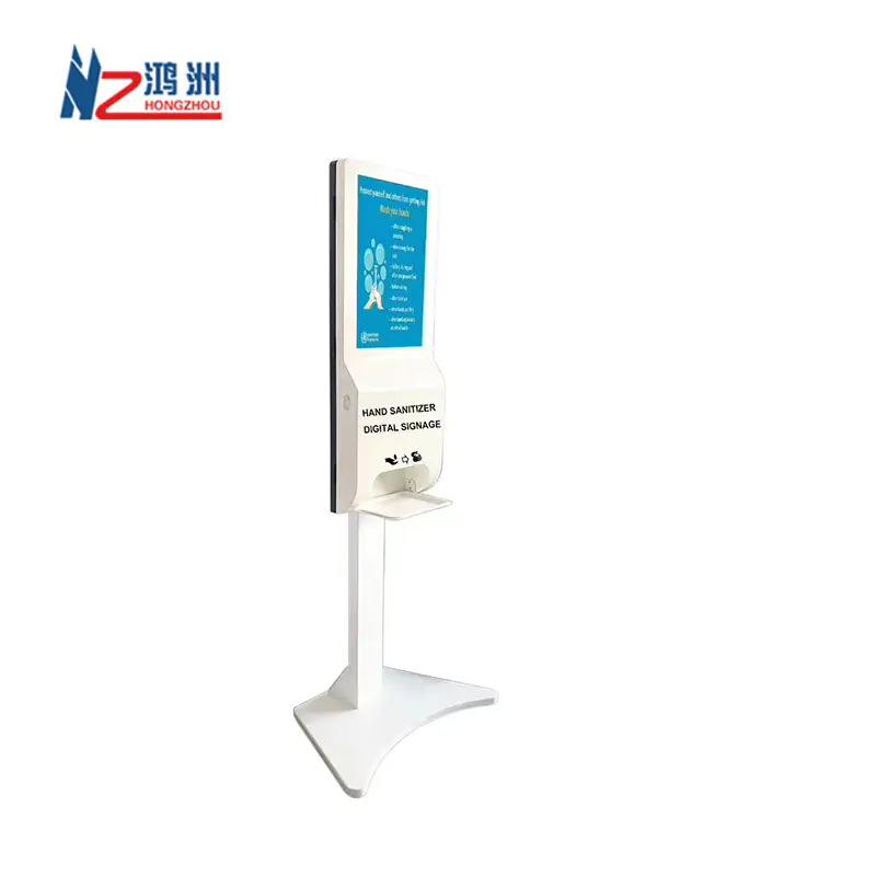 high quality indoor lcd digital signage display touchless automatic soap hand sanitizer dispenser