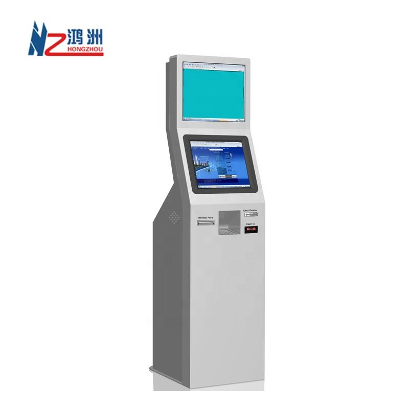 Shenzhen factory OEM ODM cash accept dispenser kiosk with card dispenser