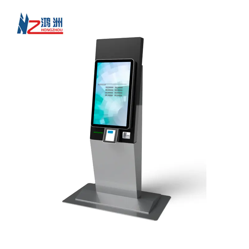 Dual Screen Slim Touch Screen Information and Payment Kiosk
