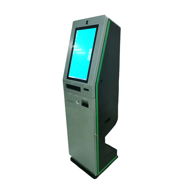 Customized design self service check-outkiosk with card dispenser in hotel