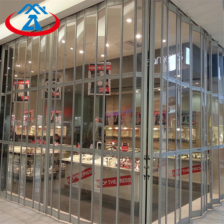 Size 6000mmW*3000mmH 300mm Width Of The PC Slat New Design Transparent Polycarbonate Crystal Folding Door