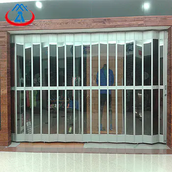 Side Folding Polycarbonate Shutter Door for Shopping Center