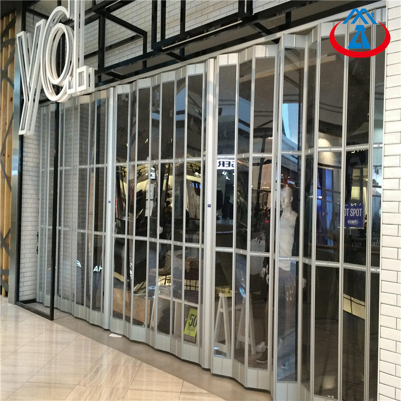 2500*2000mm Bi fold Doors Transparent Polycarbonate Folding Door For Sales