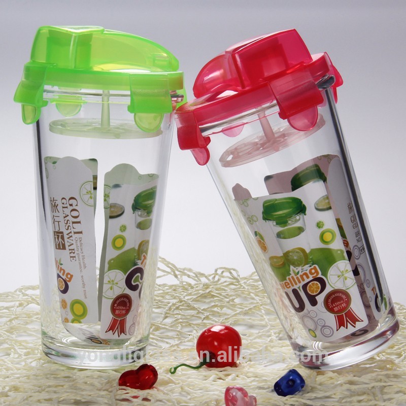 2015 Last products lock and lock glass cups,shaker bottle Glasslock glassware