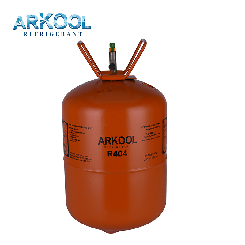 High quality refrigerant gas r404 refrigerant Isobutane refrigerant r404 cool gas 10.9kg disposable cylinder